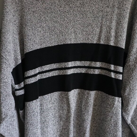 Profilo Sport Men's Grey Sz XL Crewneck Speckled Pullover Cotton Stretch Sweater - Picture 7 of 11